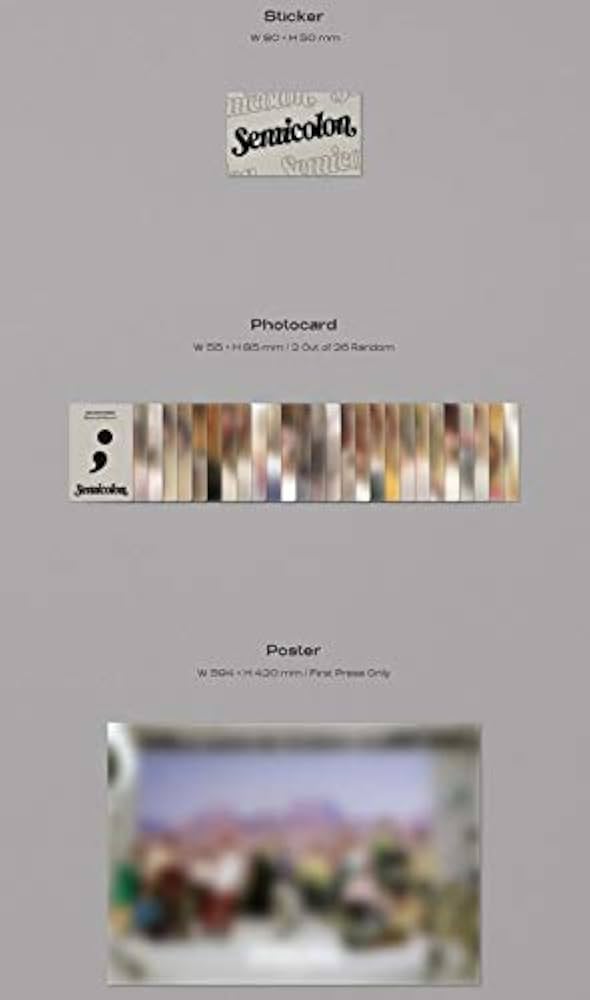 SEVENTEEN semicolon アルバム セット SEVENTEEN - Semicolon スペシャルアルバム